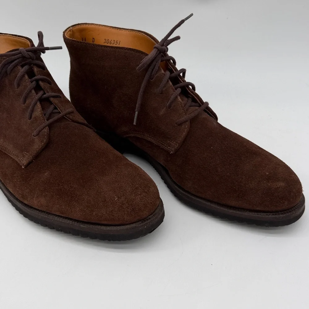 Cole Haan Roundhill Grand Waterproof Chukka Boots Brown Suede Men's Size 11D